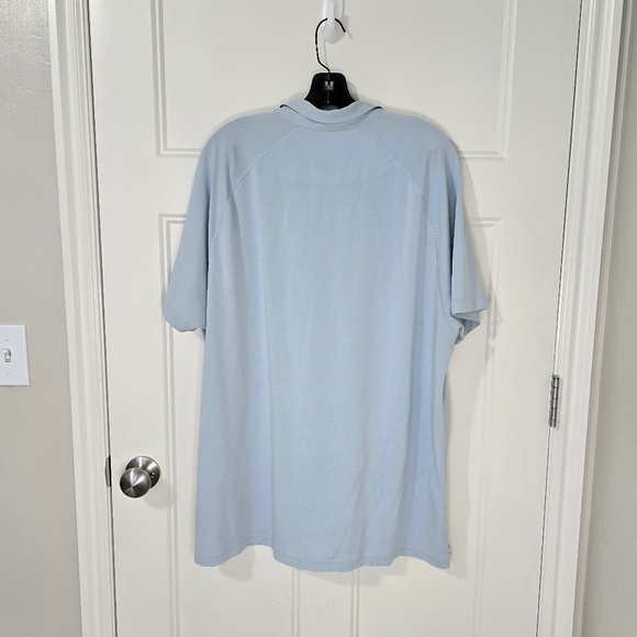 Rhone Light Blue Regata Pique Performance Golf Polo Men's XXL - Picture 2 of 7